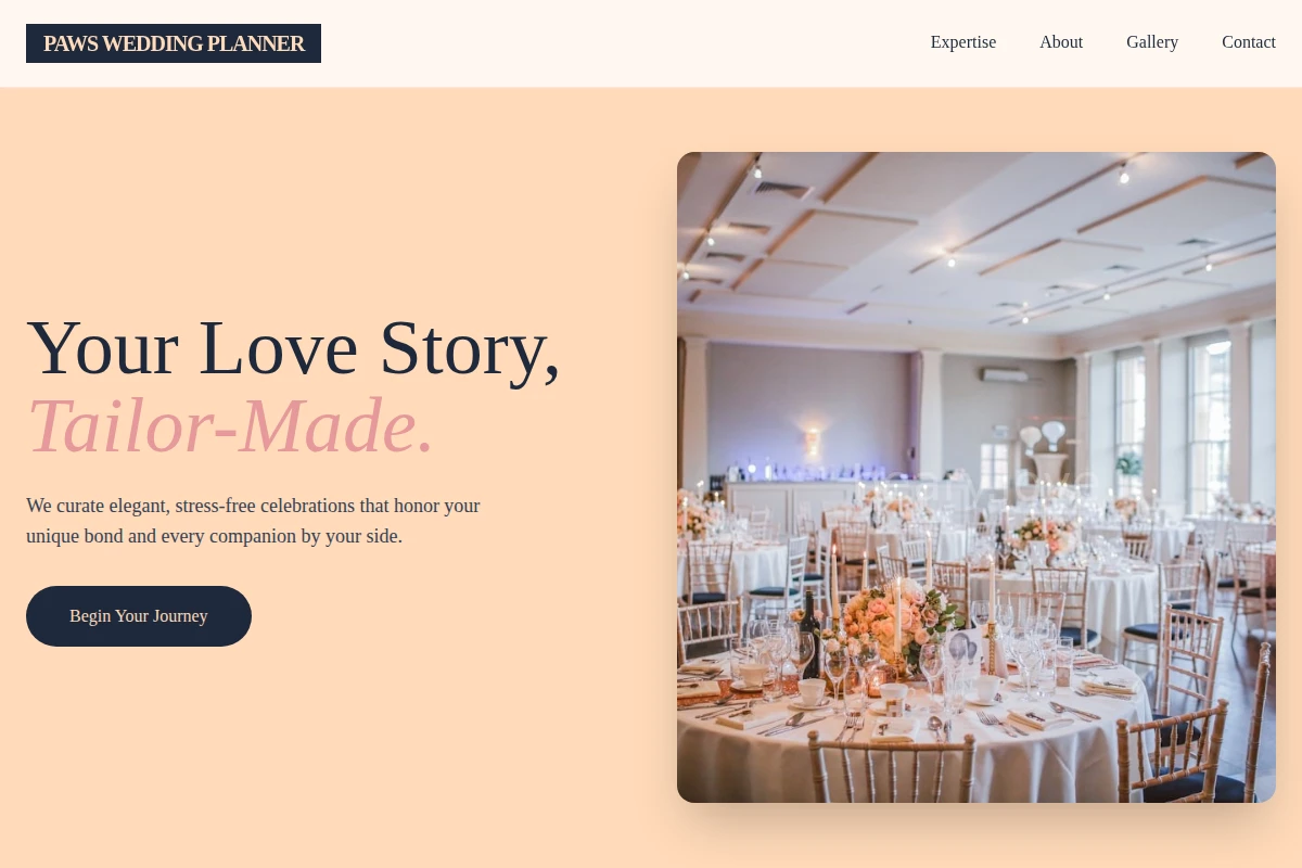 Paws Wedding Planner
